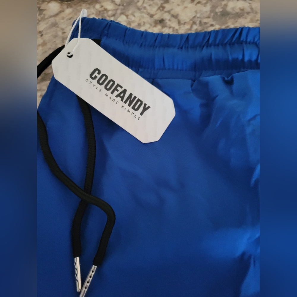 Coofandy Blue Swim Shorts Size 3X NWT